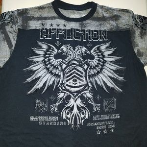 mens 2xl affliction tshirt